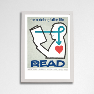 Pack of 2 - Retro Library Week - A4 Art Print