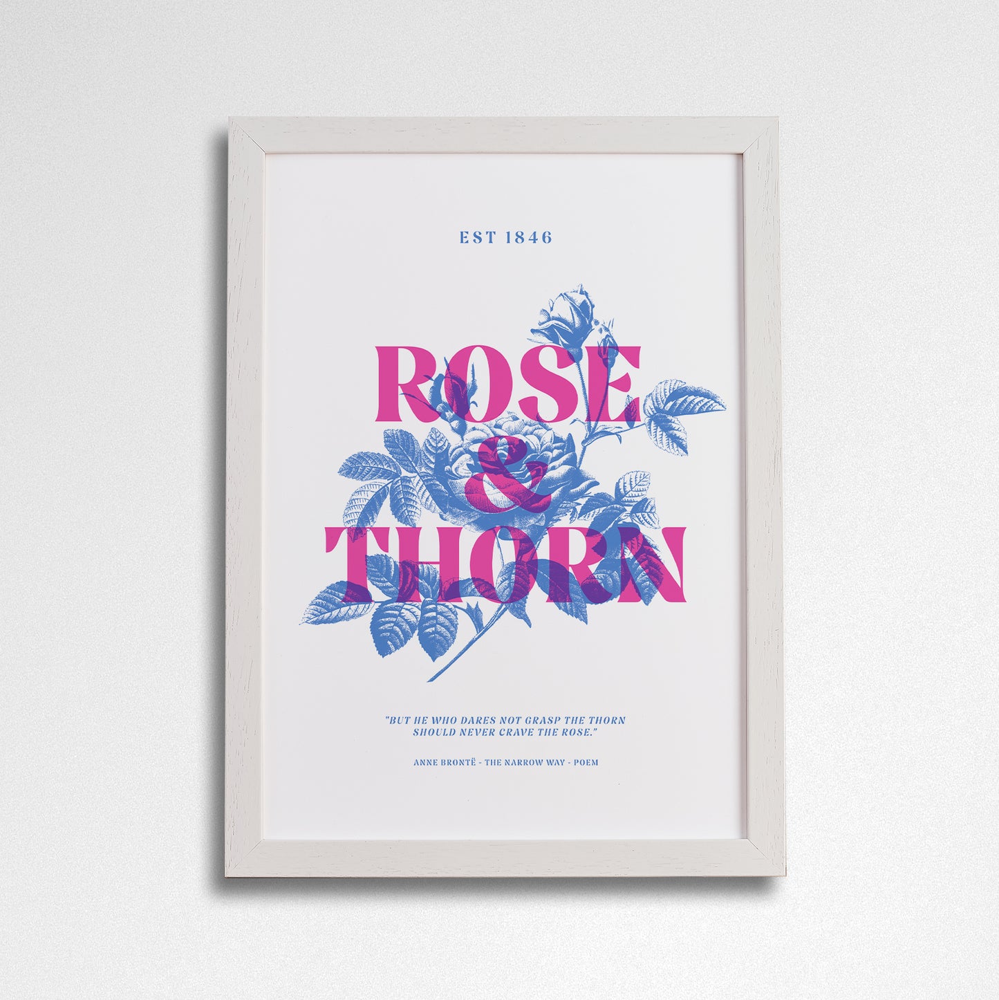 Pack of 2 - Rose and Thorn - A4 Art Print