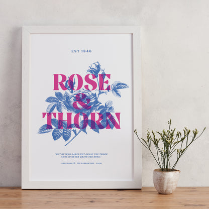 Pack of 2 - Rose and Thorn - A4 Art Print