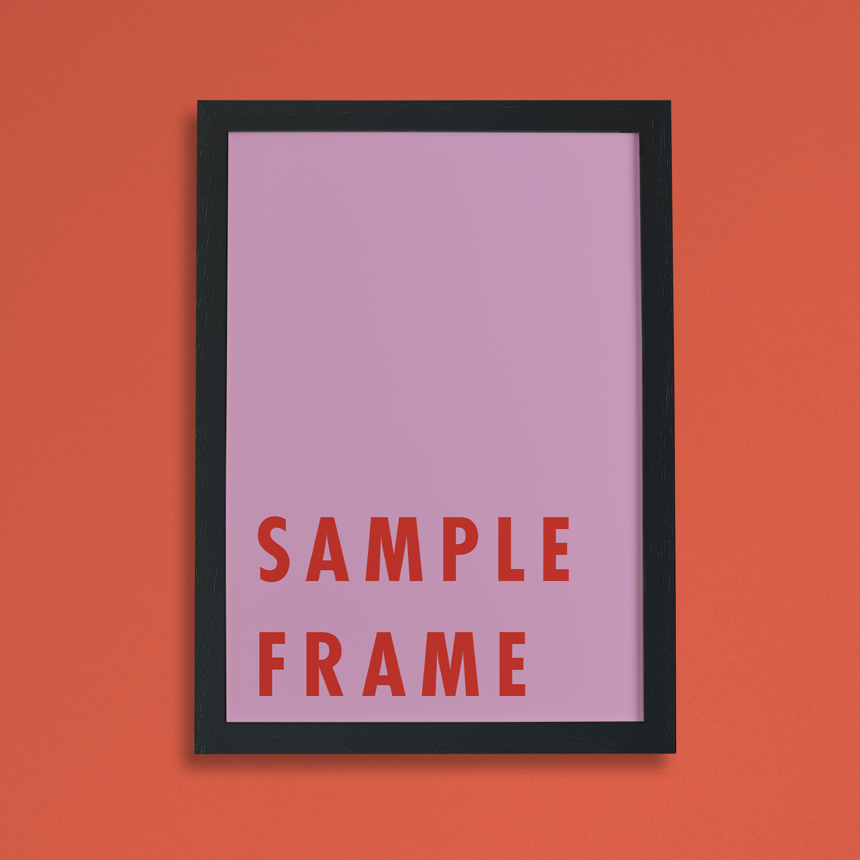 Sample frame with extra wood samples