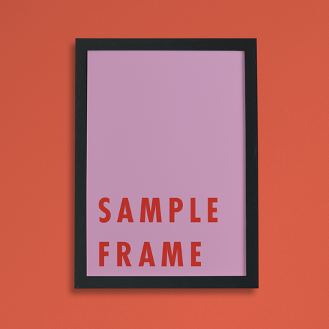 Sample frame with extra wood samples