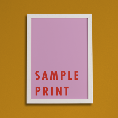 Sample A4 Print - Unframed or Framed with extra wood samples