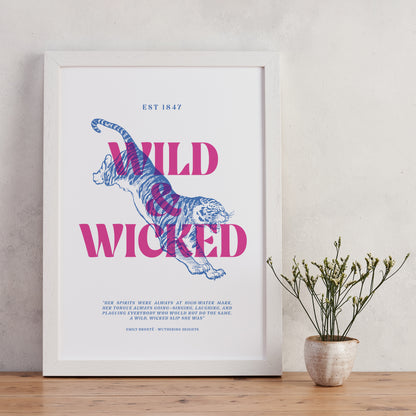 Pack of 2 - Wild and Wicked - A4 Art Print