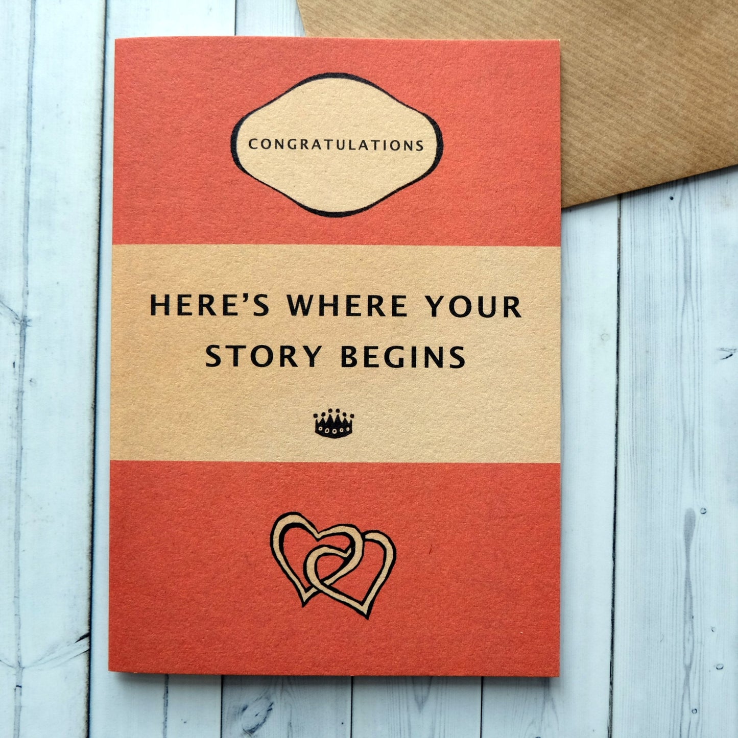 Greeting card - Here's Where Your Story Begins - 185