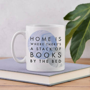 Literary Mug - "A Stack Of Books" - Marble Design