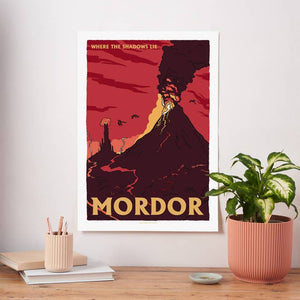 Fictional Travel Poster - Mordor - set of 10