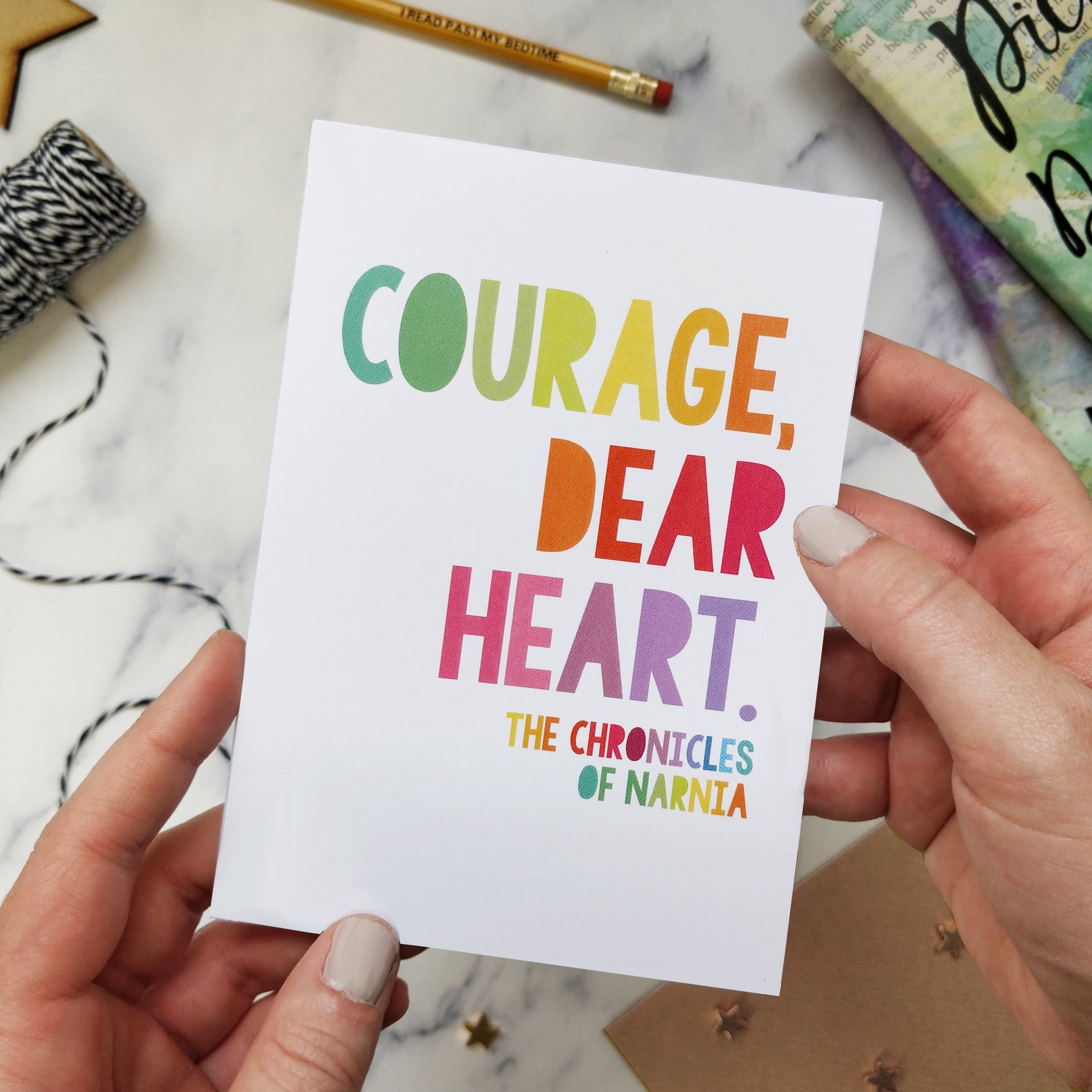 Rainbow Sympathy 'Courage, Dear Heart' Card - 354