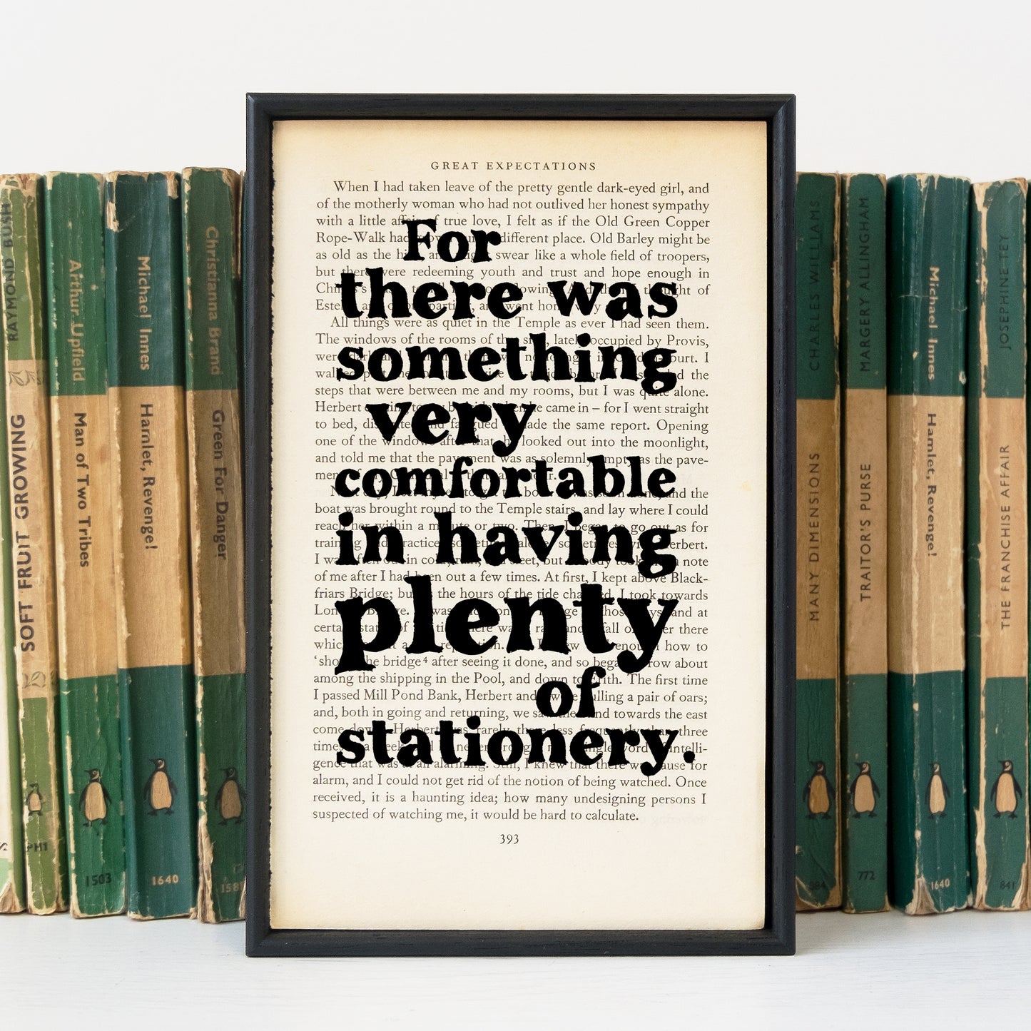 Charles Dickens - Something Very Comfortable In Having Plenty Of Stationery - Great Expectations - Book Page - BOOK 66