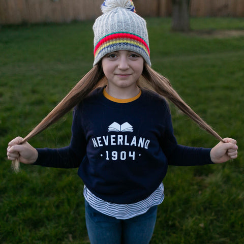 Peter Pan ‘Neverland’ Varsity Style Children's Sweatshirt.
