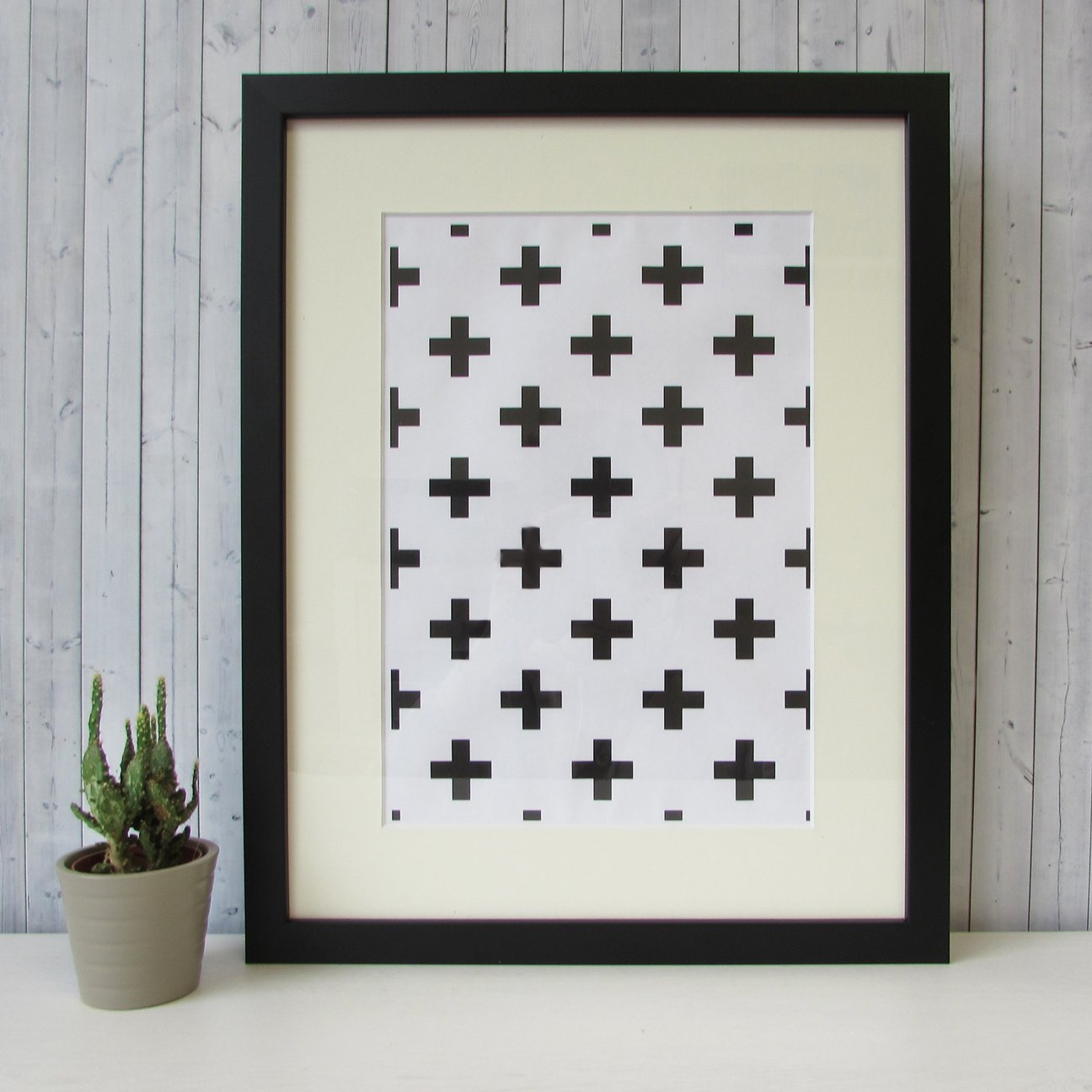 Sample frame with extra wood samples
