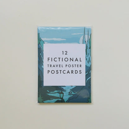 Fictional Travel Postcard Set of 12