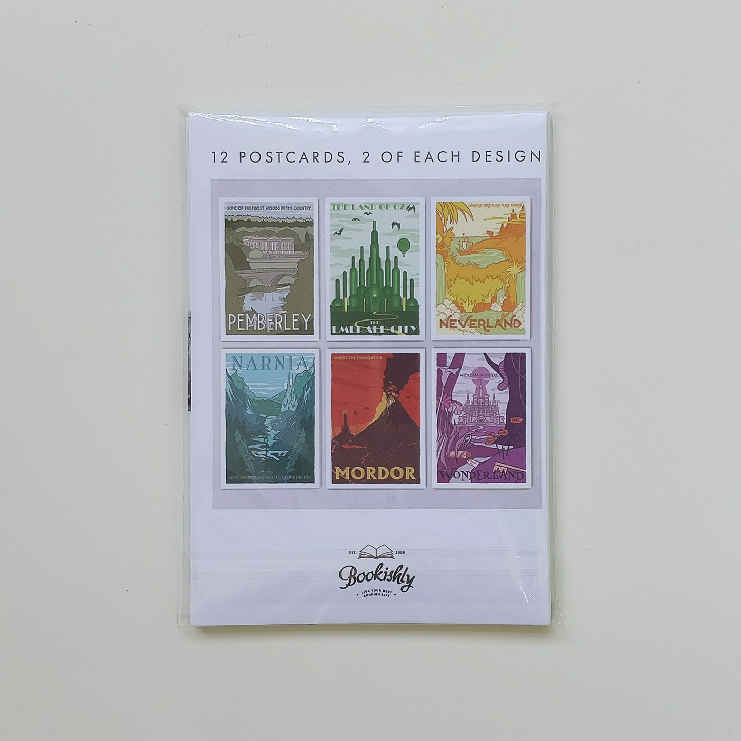 Fictional Travel Postcard Set of 12