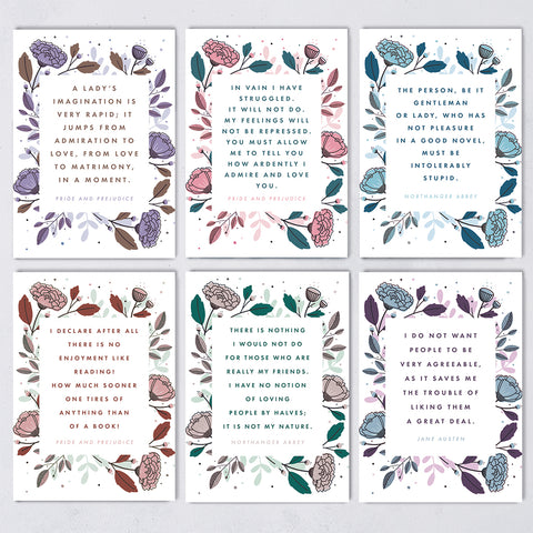 Jane Austen postcard set