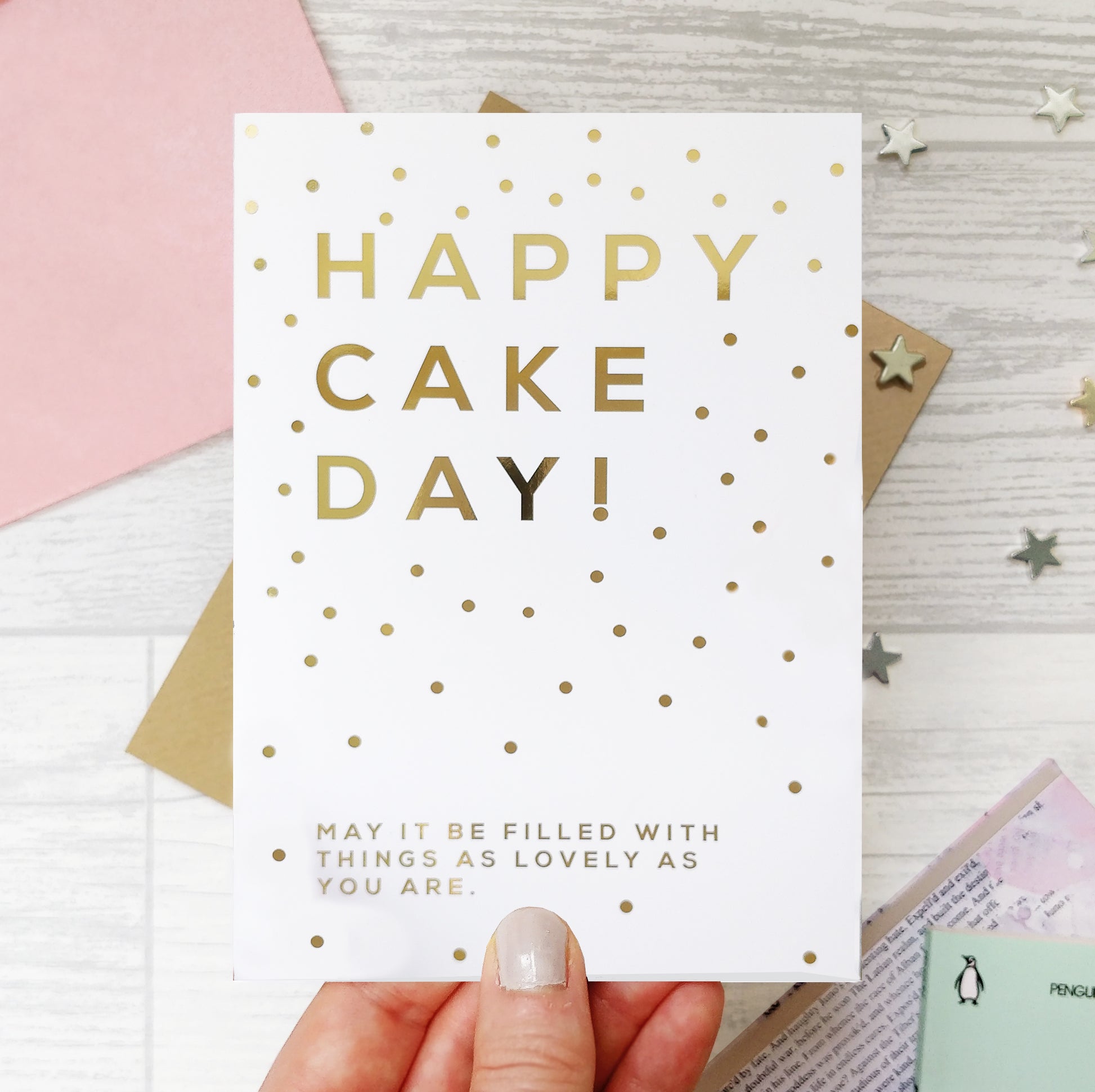 Greeting card - Happy Cake Day - Foil Card - 341