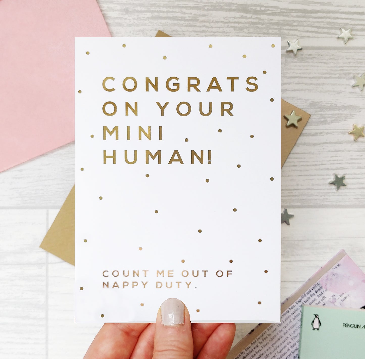 Greeting card - Congrats On Your Mini Human - Foil Card - 338