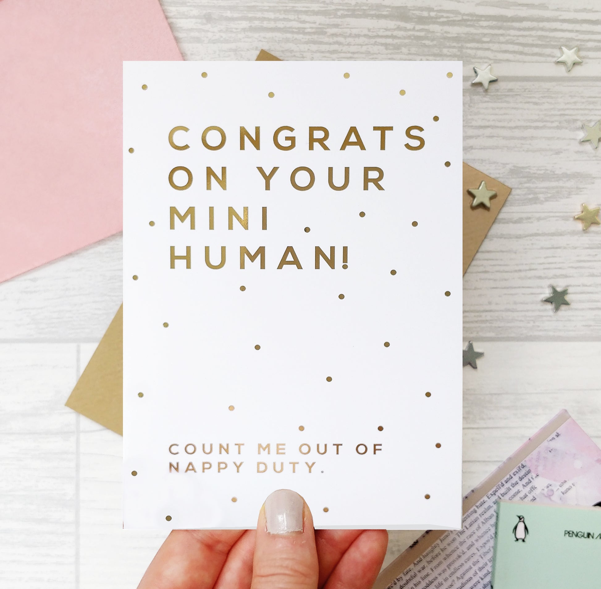 Greeting card - Congrats On Your Mini Human - Foil Card - 338
