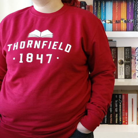 Jane Eyre ‘Thornfield’ Varsity Style College Sweatshirt