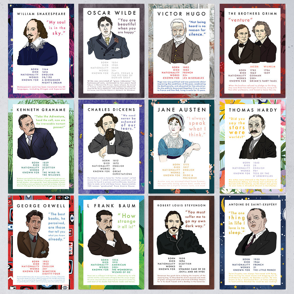 Author Stat - 12 Postcard Set (2021 Edition)