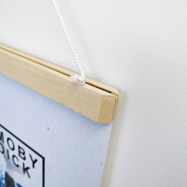 Single Magnetic Wooden Poster Hanger