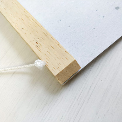 Single Magnetic Wooden Poster Hanger