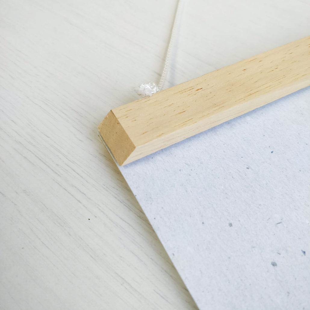 Single Magnetic Wooden Poster Hanger