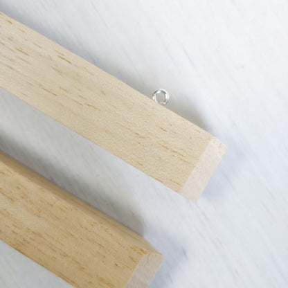 Single Magnetic Wooden Poster Hanger