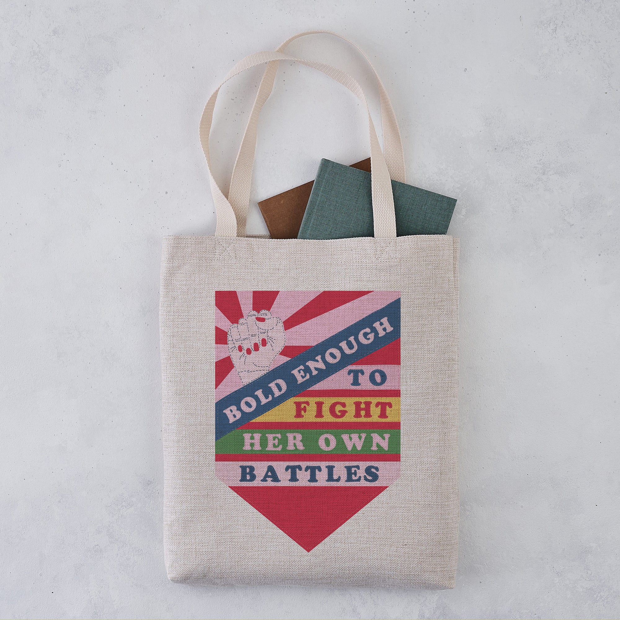 Empowering 'Bold Enough' Tote Bag - Pack of Four