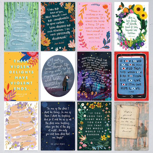 Classic Book Quote - 12 Postcards (2021 Edition)