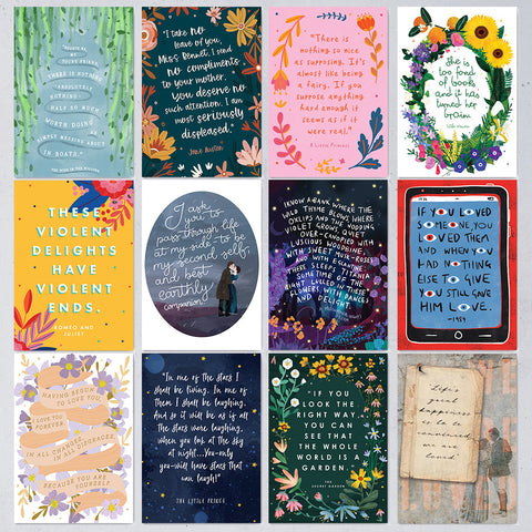 Classic Book Quote - 12 Postcards (2021 Edition)