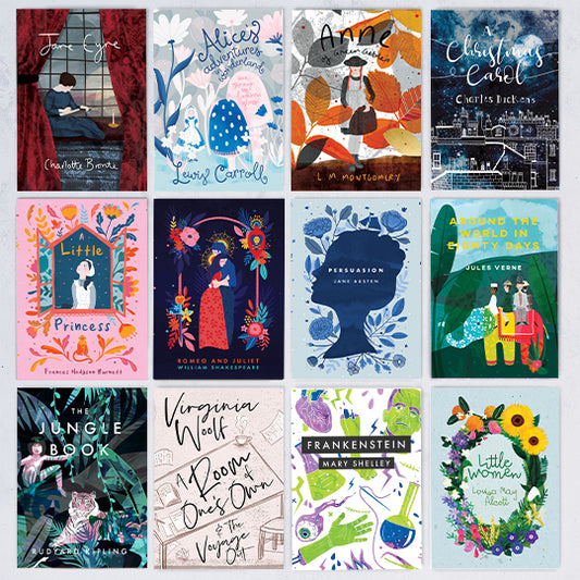 Beautiful Book Covers - 12 Postcard Set