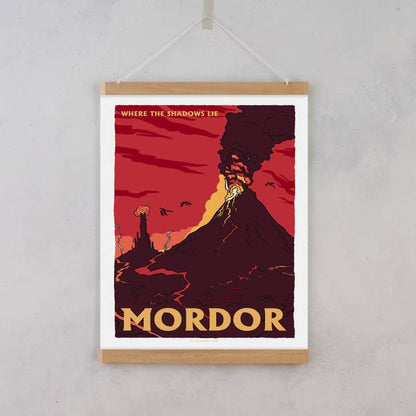 Fictional Travel Poster - Mordor - set of 10