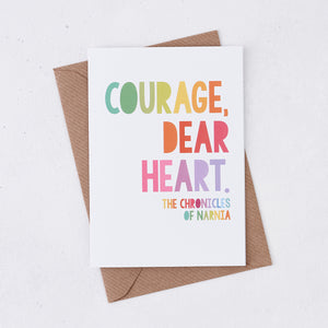 Rainbow Sympathy 'Courage, Dear Heart' Card - 354
