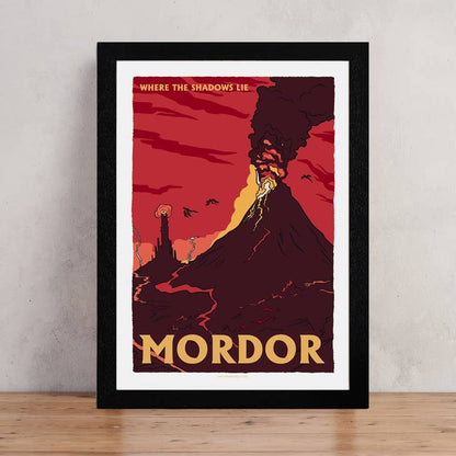 Fictional Travel Poster - Mordor - set of 10