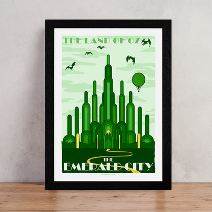 Fictional Travel Poster - The Emerald City - set of 10