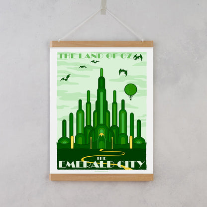 Fictional Travel Poster - The Emerald City - set of 10