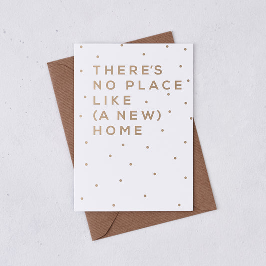 Pack of 6 - Greeting card - There's No Place Like Home - Foil Card