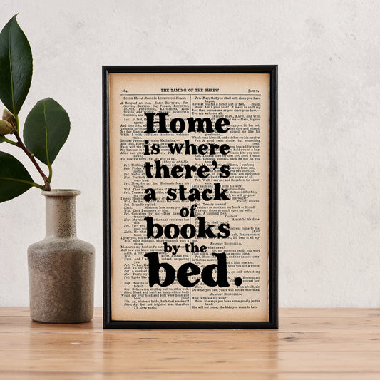 Home Is Where There's A Stack Of Books - Book Page