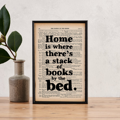Home Is Where There's A Stack Of Books - Book Page - BOOK 50