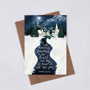 Christmas Greeting Card - "I will honour Christmas"