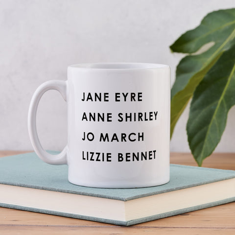 strong female characters in classic literature list mug