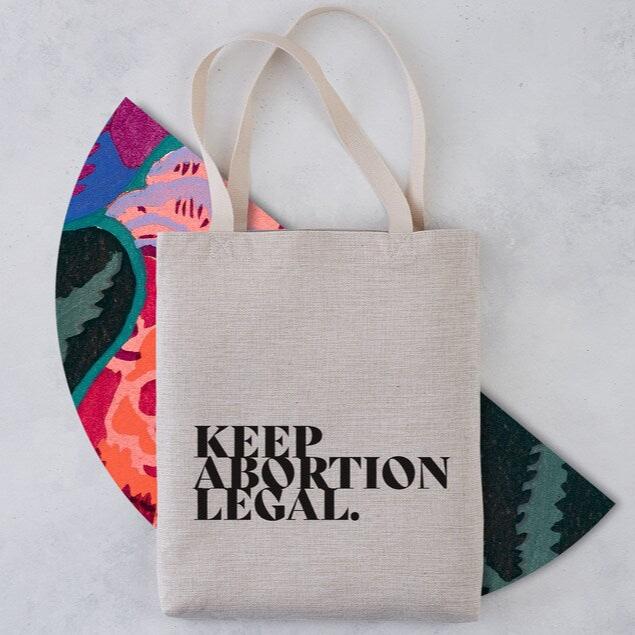 Pack of 4 - Activist Tote - Keep abortion legal - Pack of 4