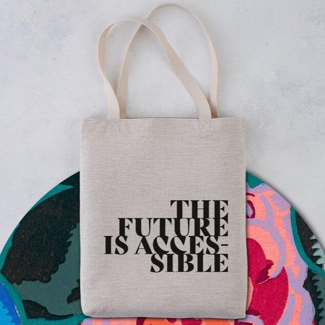 Pack of 4 - Activist Tote - The future is accessible- Pack of 4