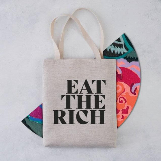 Pack of 4 - Activist Tote - Eat the rich - Pack of 4