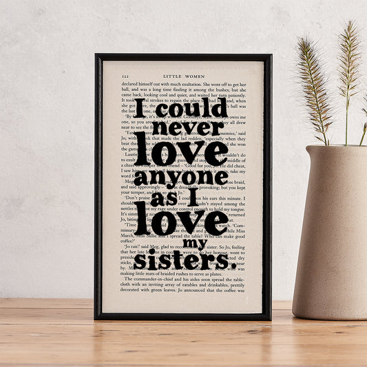 Little Women - I Love My Sisters - Book Page