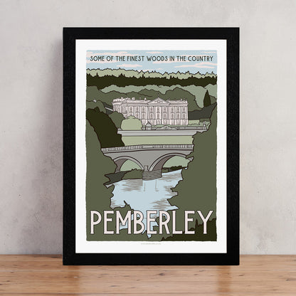 Fictional Travel Poster - Pemberley - set of 10