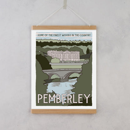 Fictional Travel Poster - Pemberley - set of 10