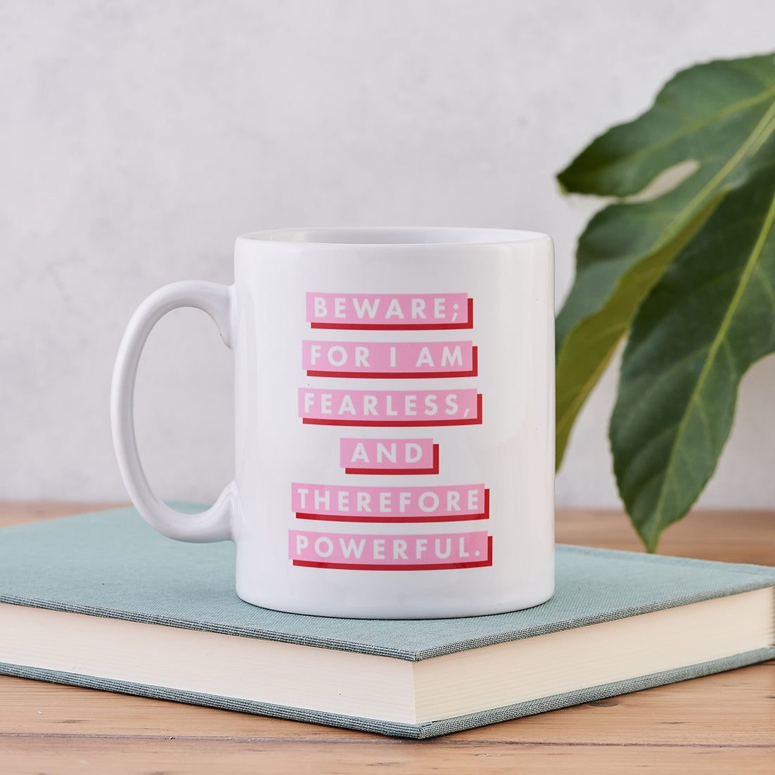 Pack of 6 - Pink & Red “Fearless” Feminist Mug