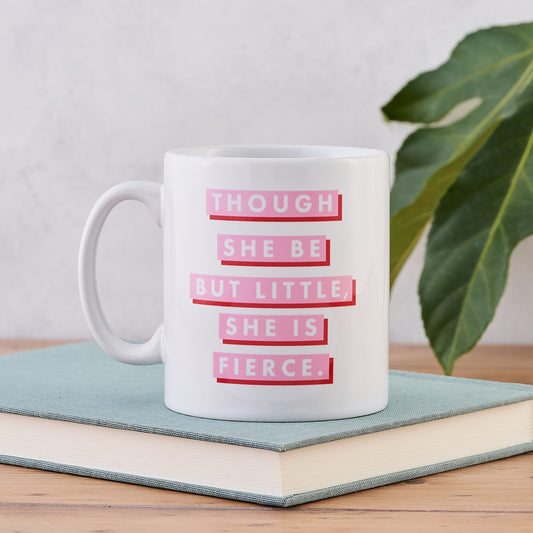 Pack of 6 - Pink & Red “Fierce” Feminist Mug