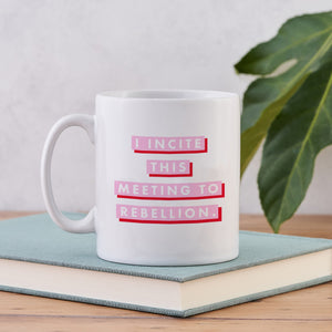 Pink & Red “Rebellion” Feminist Mug
