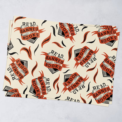 100 Gift Wrap Sheets - Read Banned Books